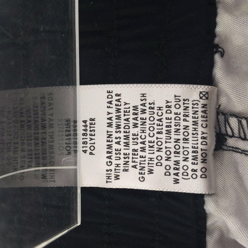 Target Womens Board Shorts Size 8 Black Pink Spot Elastic Waist Ruched Sides NEW - Picture 9 of 9